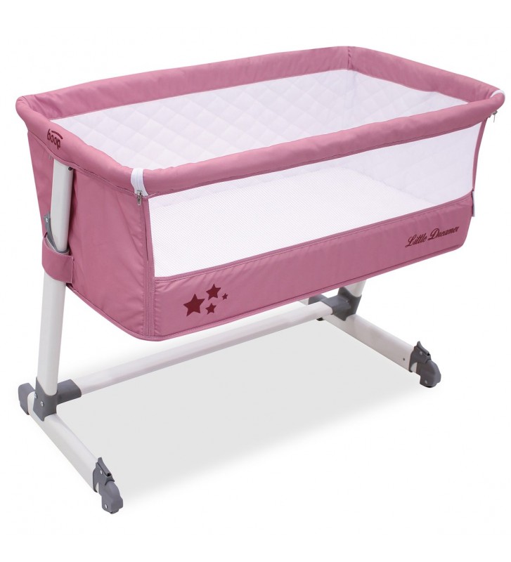 Minicuna Colecho Minana Paracaidista rosa, con textil : : Bebé